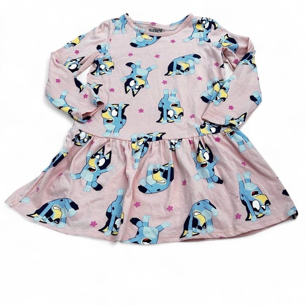 Disney adorable Pink and blue Bluey dress